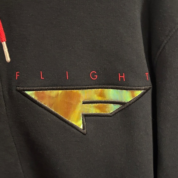 Vintage Nike Black Jacket with Red and Yellow Details - Picture 2 of 7